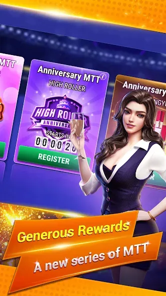 Sohoo Poker - Texas Holdem на Андроид — Много фишек — скриншот 5