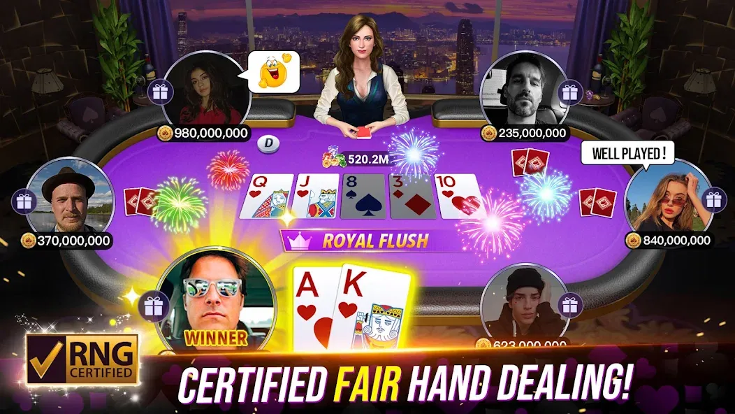 Скачать Poker Fever - Win your Fame — Последняя версия (Много денег) — скриншот 1