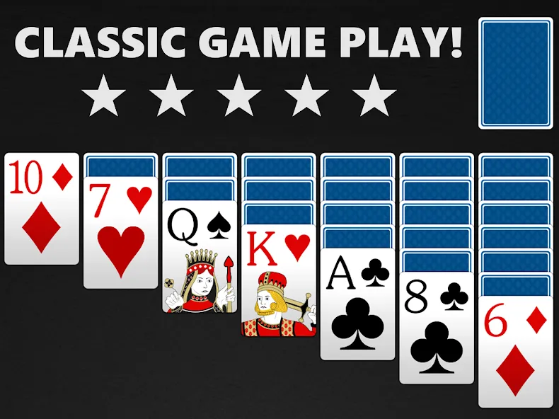 Взломанная Solitaire - Classic Card Games на Андроид — Без рекламы — скриншот 5