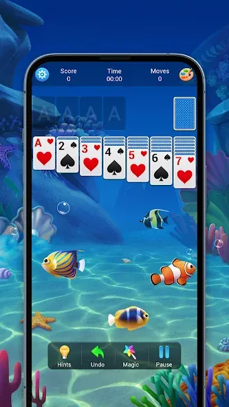 Solitaire, Klondike Card Games — Взломанная версия (Все открыто) — скриншот 1