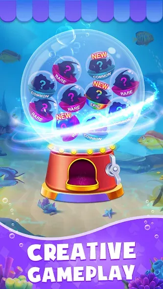 Solitaire: Fish Master MOD APK — Много денег — скриншот 4