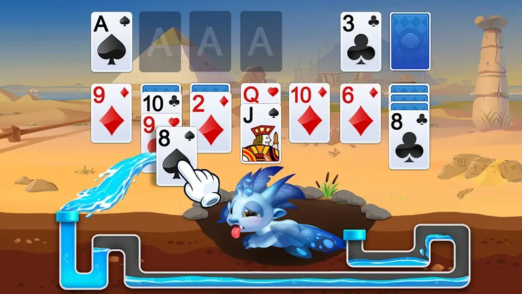 Solitaire Dragons MOD APK на Android — Много денег — скриншот 1