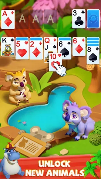 Solitaire - Wild Park на Андроид — Много денег и без рекламы — скриншот 5