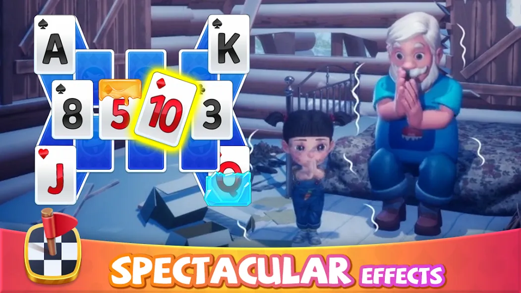 Скачать Solitaire Good Times — Все карты открыты — скриншот 1
