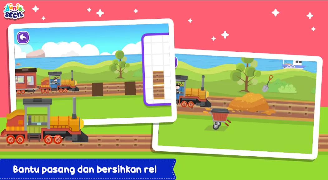 Kereta Api Dunia Secil — Мод: Все поезда открыты — скриншот 3