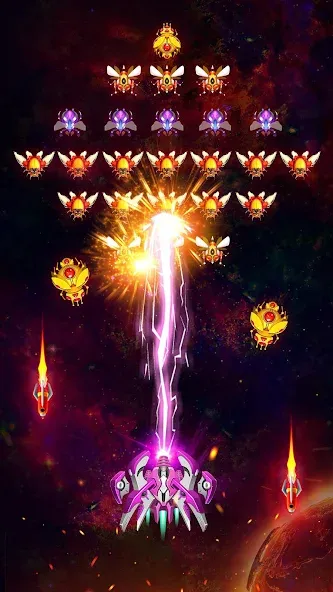 Скачать Space Shooter: Galaxy Attack с модом — Много денег — скриншот 3