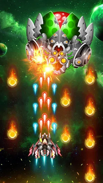 Скачать Space Shooter: Galaxy Attack с модом — Много денег — скриншот 4