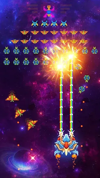 Скачать Space Shooter: Galaxy Attack с модом — Много денег — скриншот 5