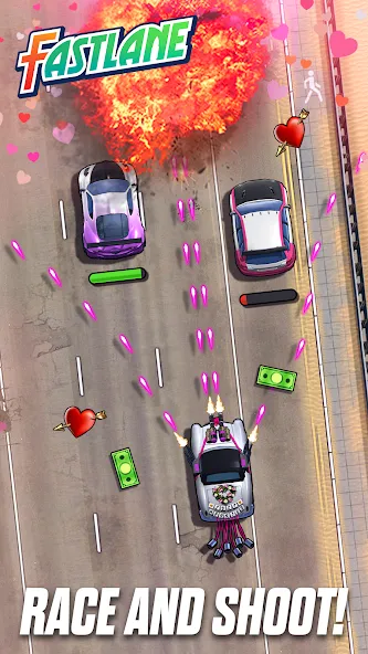 Скачать Fastlane: Road to Revenge — Модификация Много денег — скриншот 1
