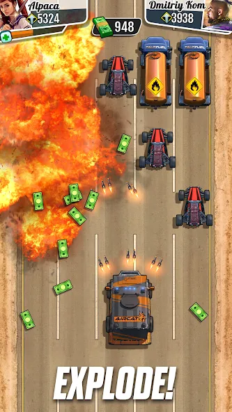 Скачать Fastlane: Road to Revenge — Модификация Много денег — скриншот 4