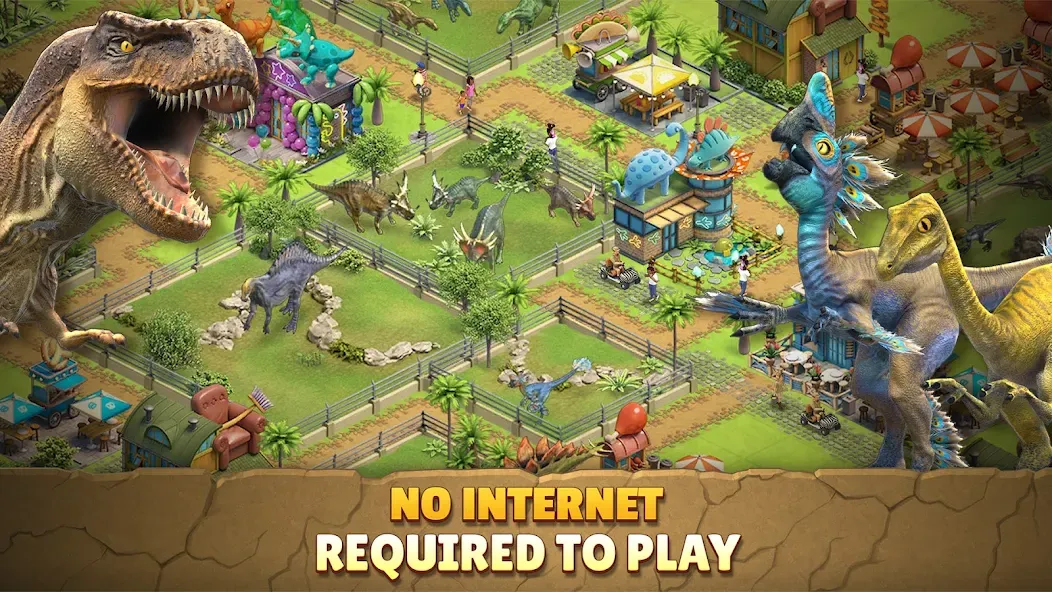 Взломанная Jurassic Dinosaur: Dino Game на Андроид — Много денег — скриншот 2 Взломанная Jurassic Dinosaur: Dino Game на Андроид — Много денег — скриншот 2