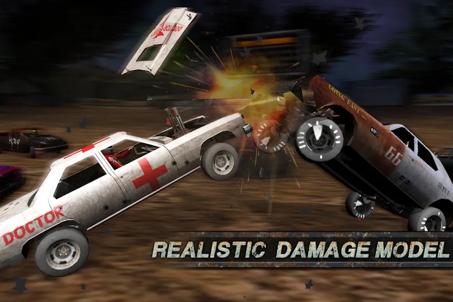 Скачать Demolition Derby: Crash Racing на телефон — Много денег и бесплатные покупки — скриншот 1