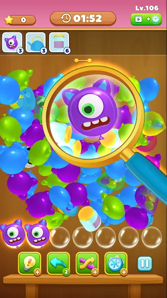 Скачать Match Triple Balloon (Мод: Много денег) на Андроид — скриншот 3
