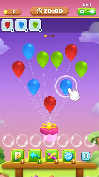 Скачать Match Triple Balloon (Мод: Много денег) на Андроид — скриншот 4