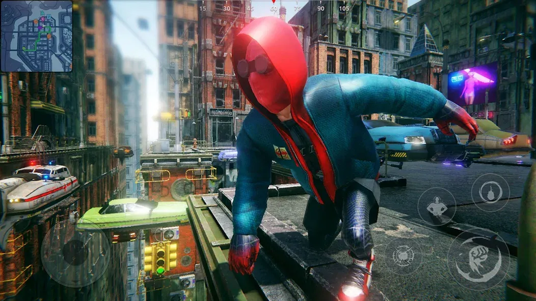 Super city Hero:Spider Game MOD — Много денег на Андроид — скриншот 1