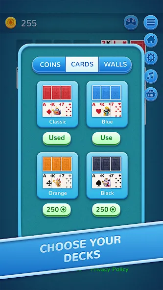 Скачать 7 Solitaire — Последняя версия (Много денег) — скриншот 3 Скачать 7 Solitaire — Последняя версия (Много денег) — скриншот 3