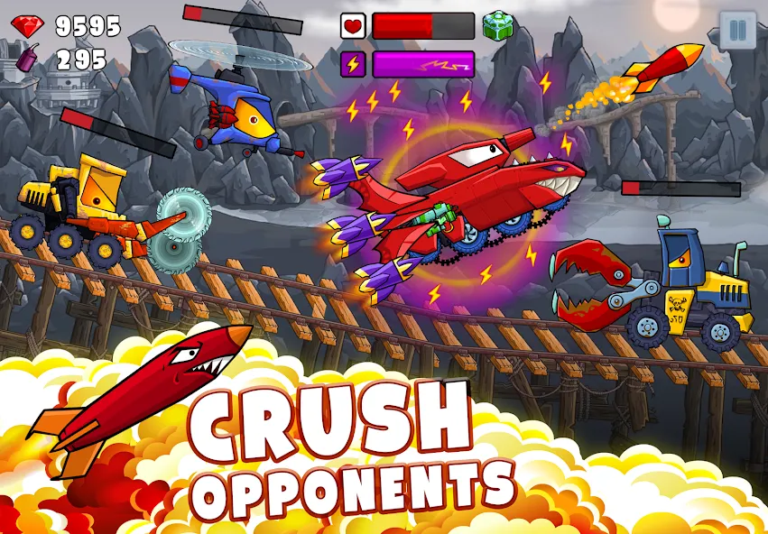 Скачать Car Eats Car 2 - Racing Game на телефон — Много денег — скриншот 1