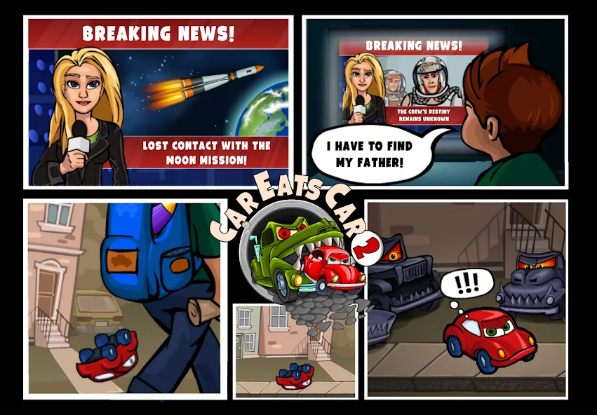 Скачать Car Eats Car 2 - Racing Game на телефон — Много денег — скриншот 4