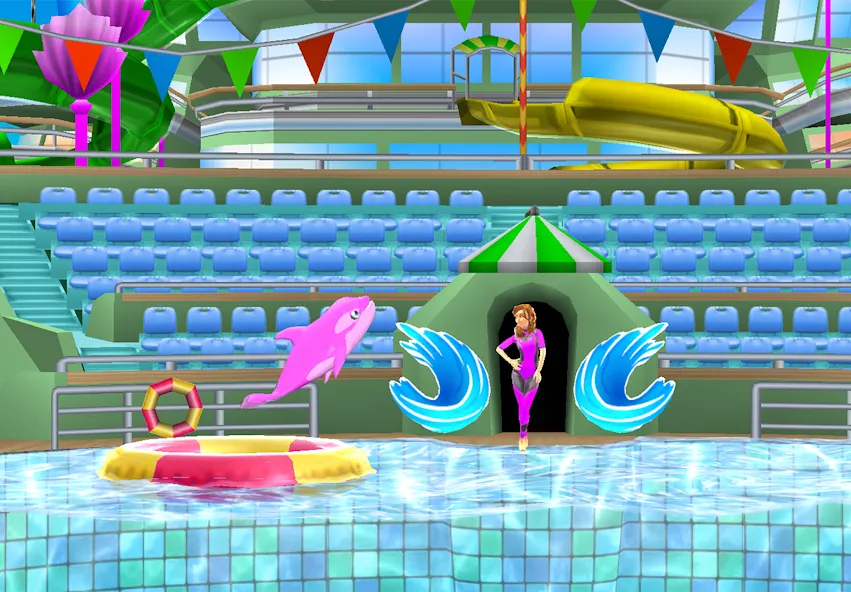 Взломанная My Dolphin Show на Андроид — Много денег — скриншот 4