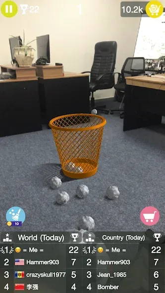 Взломанная Paper Bin AR на Андроид — Все уровни разблокированы — скриншот 1