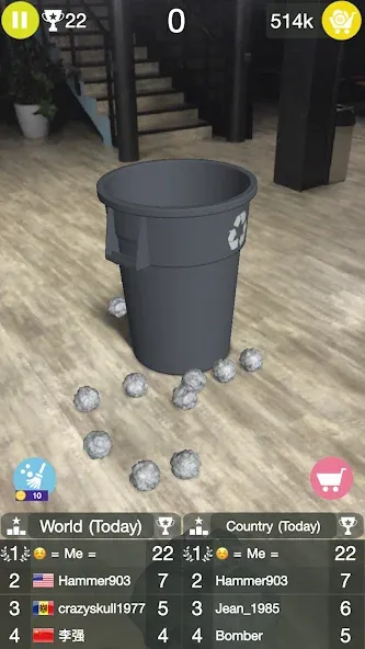 Взломанная Paper Bin AR на Андроид — Все уровни разблокированы — скриншот 2