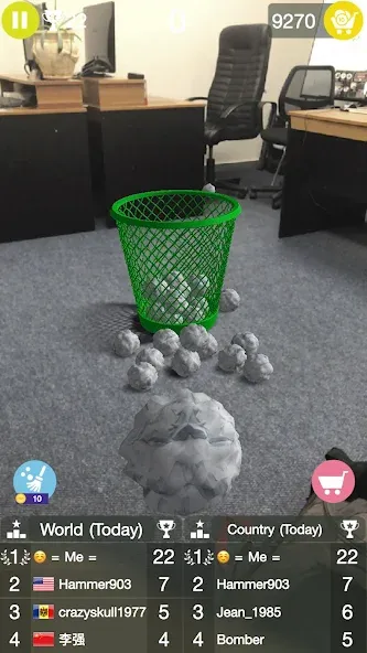 Взломанная Paper Bin AR на Андроид — Все уровни разблокированы — скриншот 3