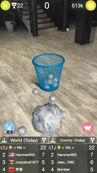 Взломанная Paper Bin AR на Андроид — Все уровни разблокированы — скриншот 4