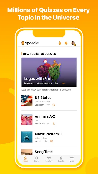 Sporcle MOD APK — Все пакеты разблокированы — скриншот 1
