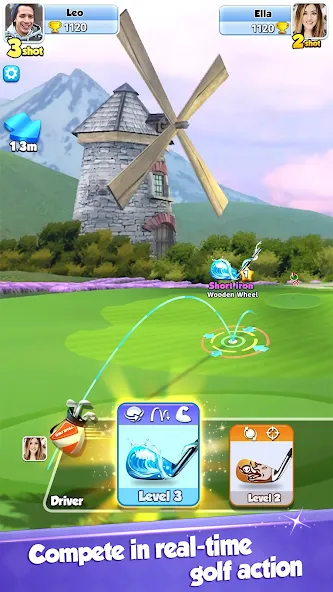 Взломанная Golf Rival - Multiplayer Game на Андроид — Много денег и безлимитная энергия — скриншот 2