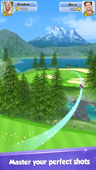 Взломанная Golf Rival - Multiplayer Game на Андроид — Много денег и безлимитная энергия — скриншот 3