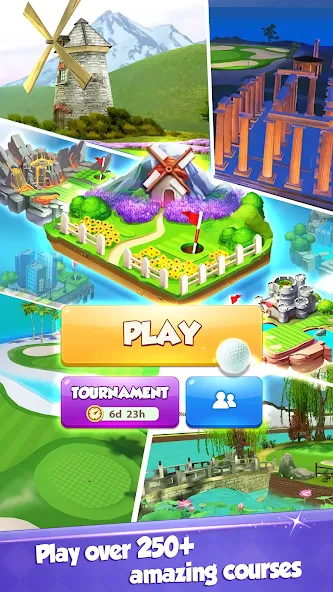 Взломанная Golf Rival - Multiplayer Game на Андроид — Много денег и безлимитная энергия — скриншот 4