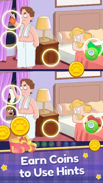 Find Differences: Spot Fun на Андроид — Все подсказки и пропуск уровней — скриншот 2
