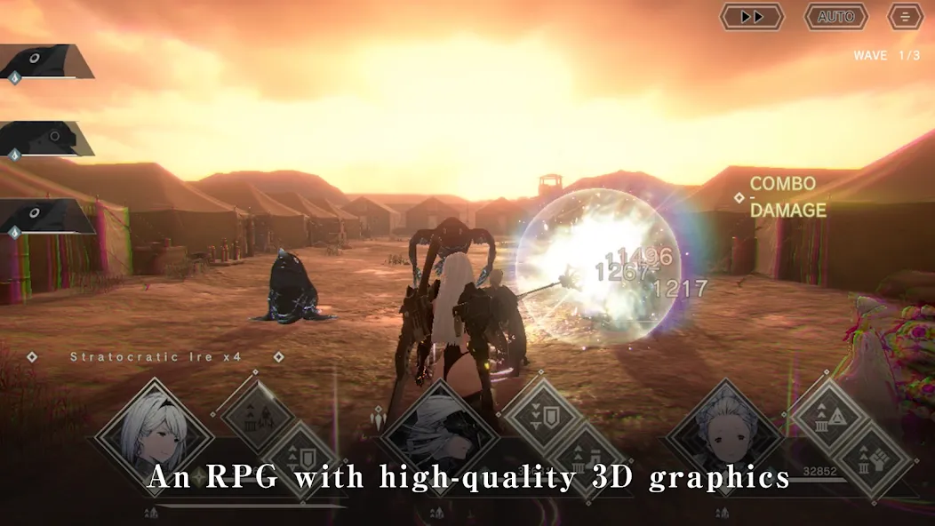 NieR Re[in]carnation на Андроид — Бессмертие и урон — скриншот 1