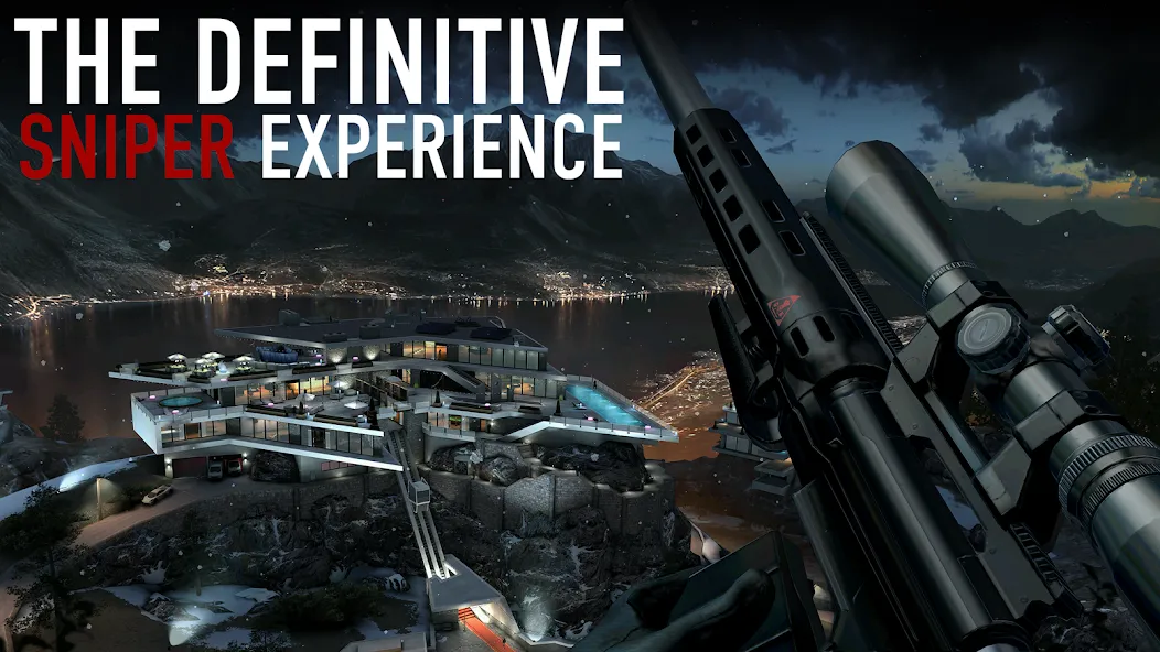 Скачать Hitman Sniper на Андроид — Все оружие открыто — скриншот 1