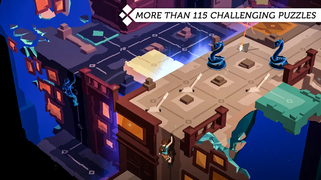 Скачать Lara Croft GO с модом — Все уровни открыты — скриншот 1