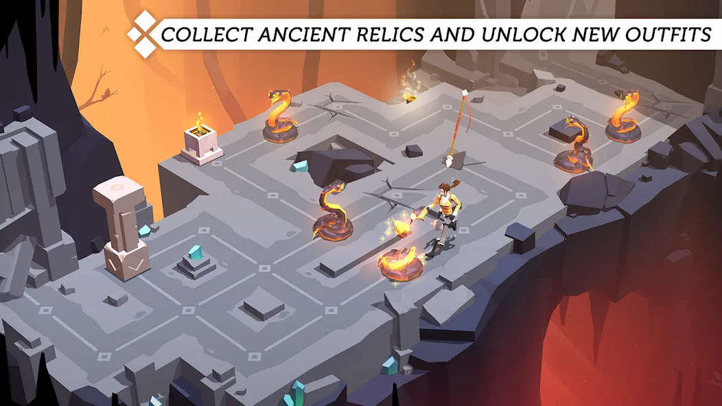 Скачать Lara Croft GO с модом — Все уровни открыты — скриншот 5