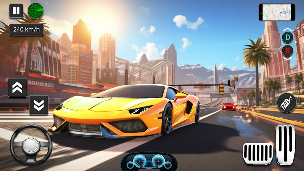 GT Car Stunt : Ramp Car Stunts MOD — Много денег на Андроид — скриншот 1