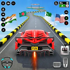 GT Car Stunt : Ramp Car Stunts MOD — Много денег на Андроид