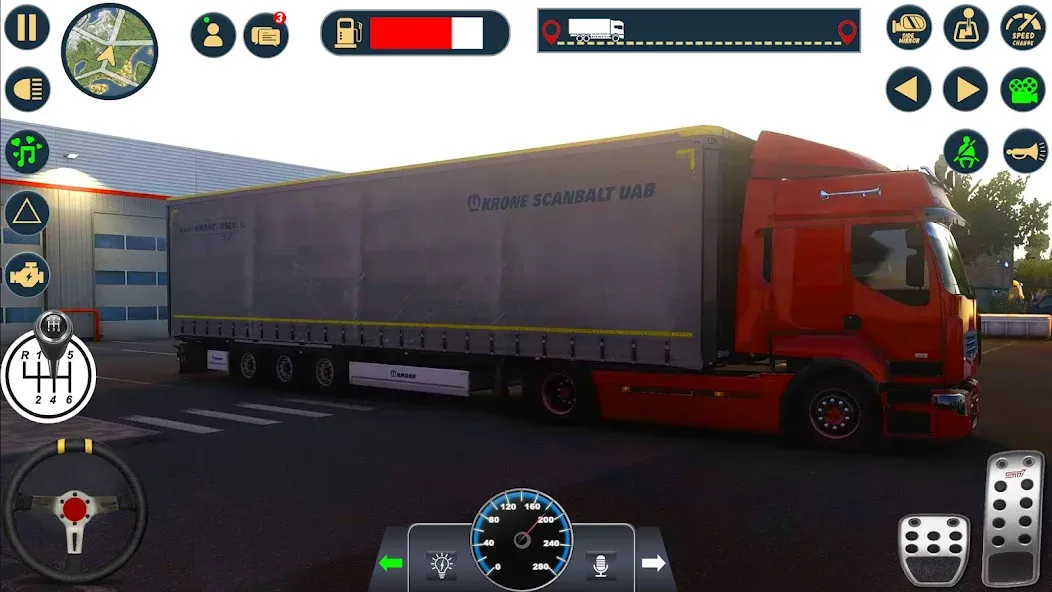 Скачать Euro Cargo Truck Simulator 3D — Модификация Много денег — скриншот 1