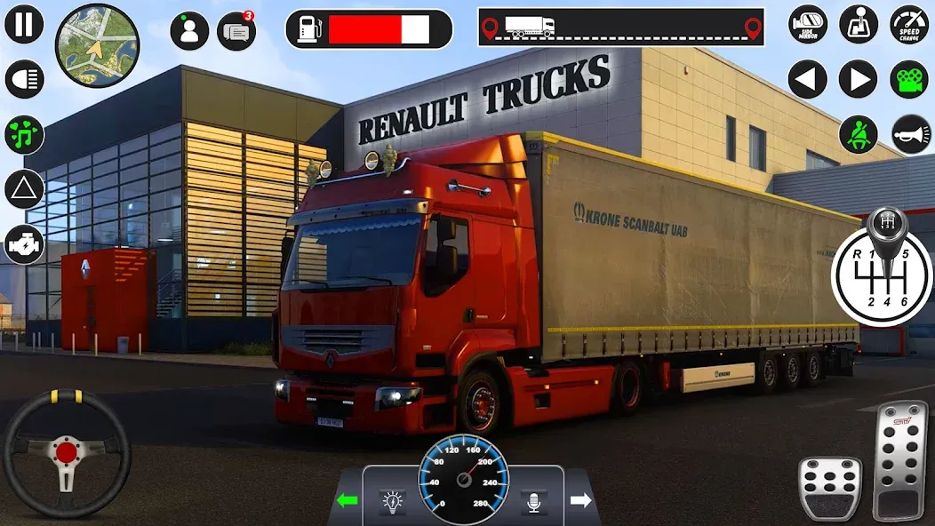 Скачать Euro Cargo Truck Simulator 3D — Модификация Много денег — скриншот 3