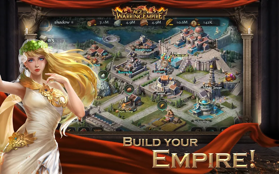 Скачать Age of Warring Empire на Андроид — Много денег и золота — скриншот 2