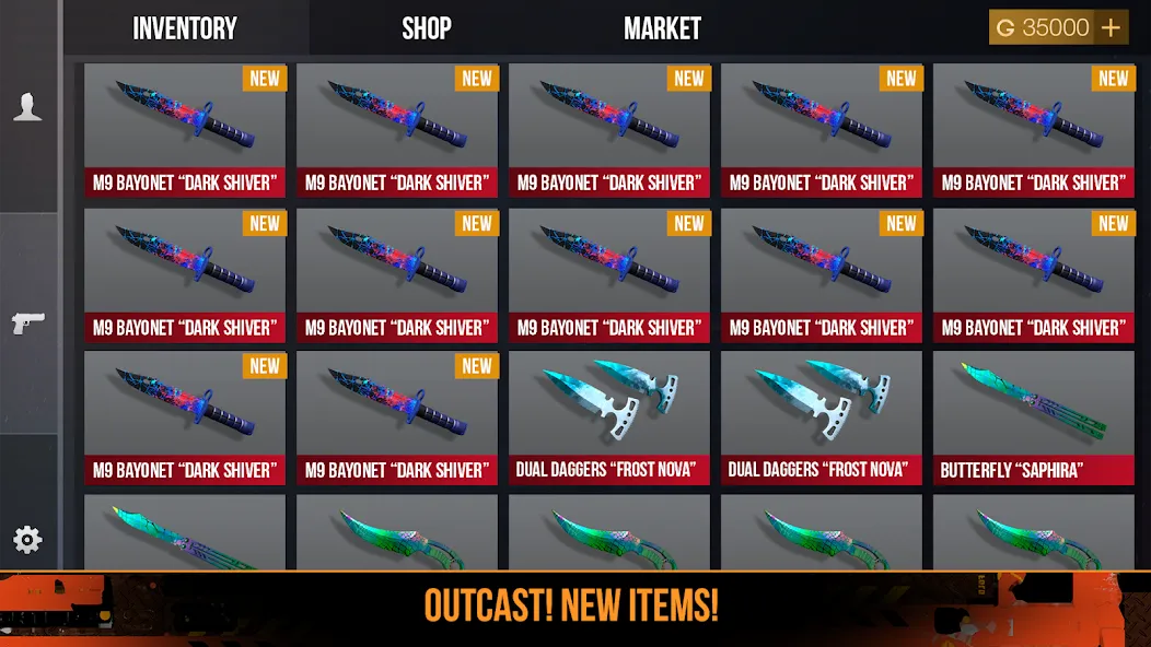 Case Opener: Skins Simulator MOD APK на Android — Много денег — скриншот 2