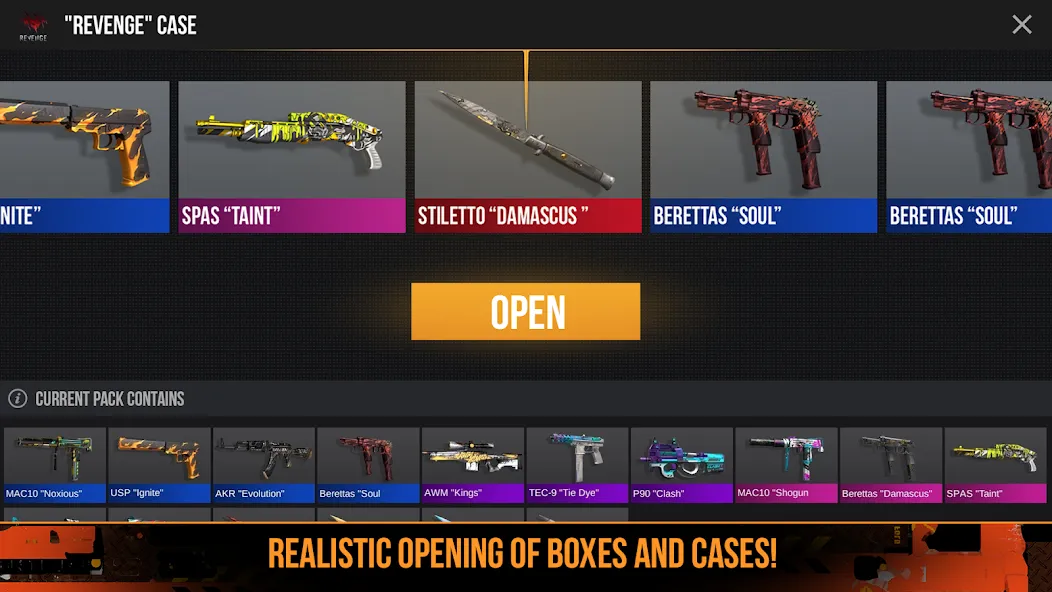 Case Opener: Skins Simulator MOD APK на Android — Много денег — скриншот 5