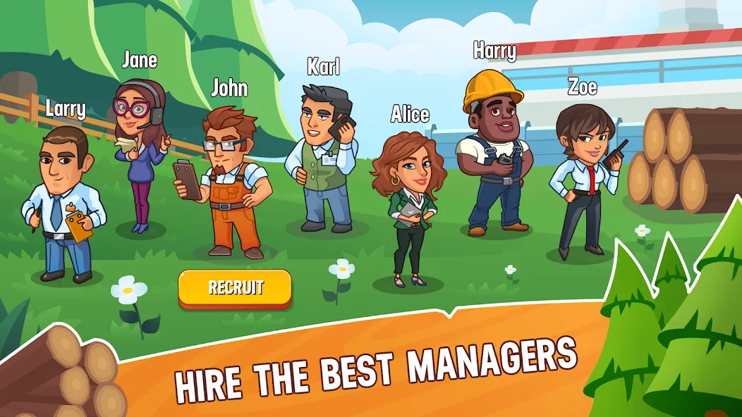 Скачать Lumber Inc Tycoon — Последняя версия (Много денег) — скриншот 3