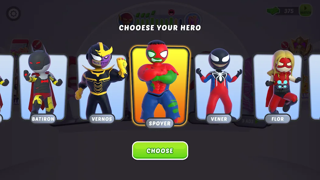 Скачать Stick Hero: Comic Superhero — Много денег — скриншот 2