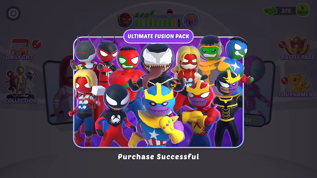 Скачать Stick Hero: Comic Superhero — Много денег — скриншот 3