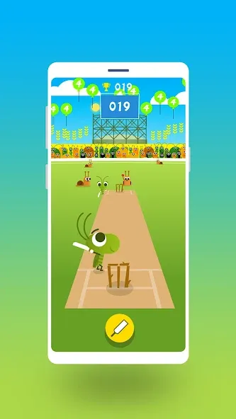 Cric Game - Doodle Cricket (Мод Все разблокировано) — скриншот 1 Cric Game - Doodle Cricket (Мод Все разблокировано) — скриншот 1