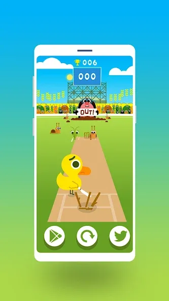 Cric Game - Doodle Cricket (Мод Все разблокировано) — скриншот 2 Cric Game - Doodle Cricket (Мод Все разблокировано) — скриншот 2