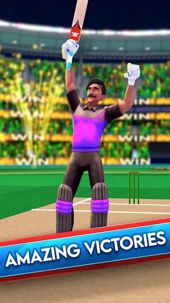 Скачать взлом Stick Cricket Clash на Андроид — Много денег — скриншот 4