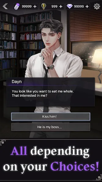 Blood Kiss : Vampire story MOD APK — Много денег и без рекламы — скриншот 3